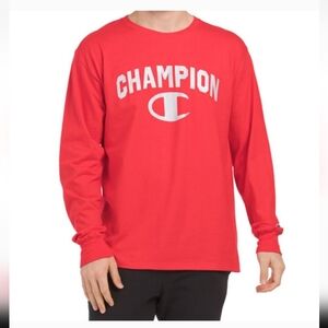 Champion Red Long Sleeve Shirt XL